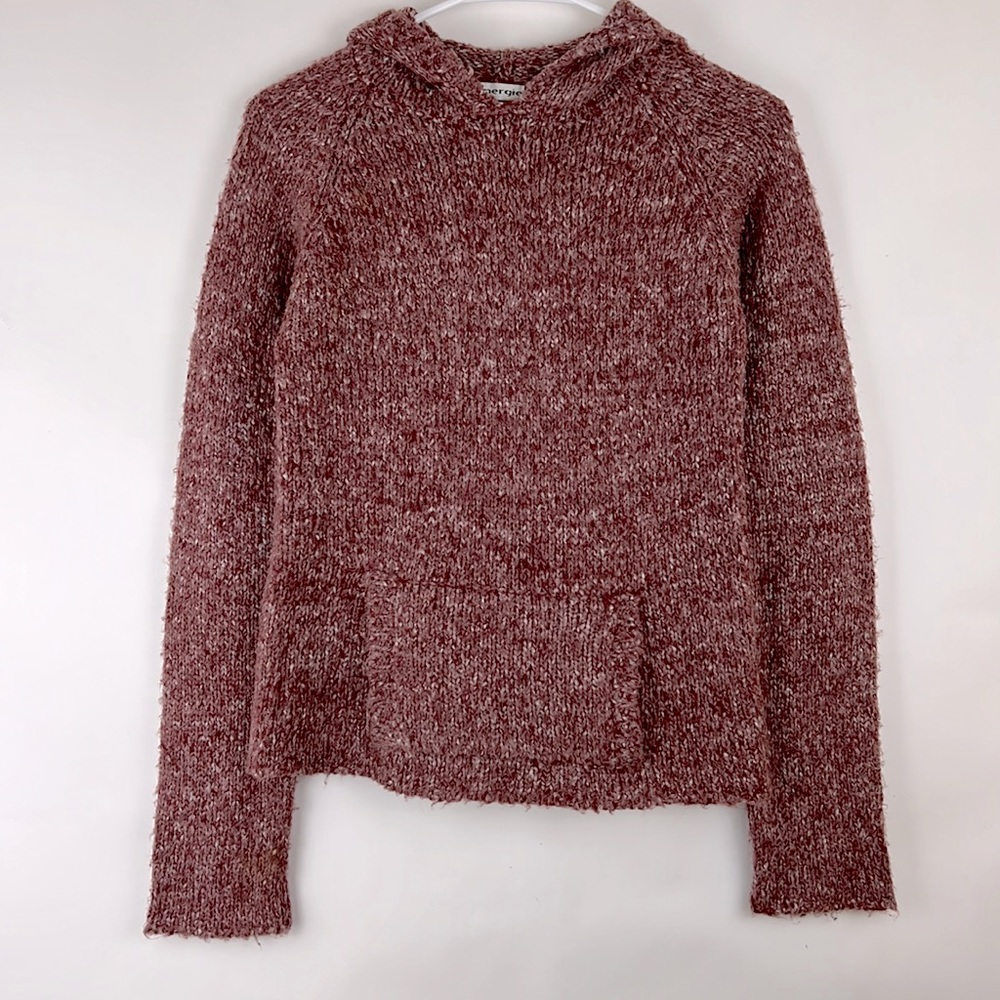 ENERGIE hoodie sweater with kangaroo pouch in rose shade S